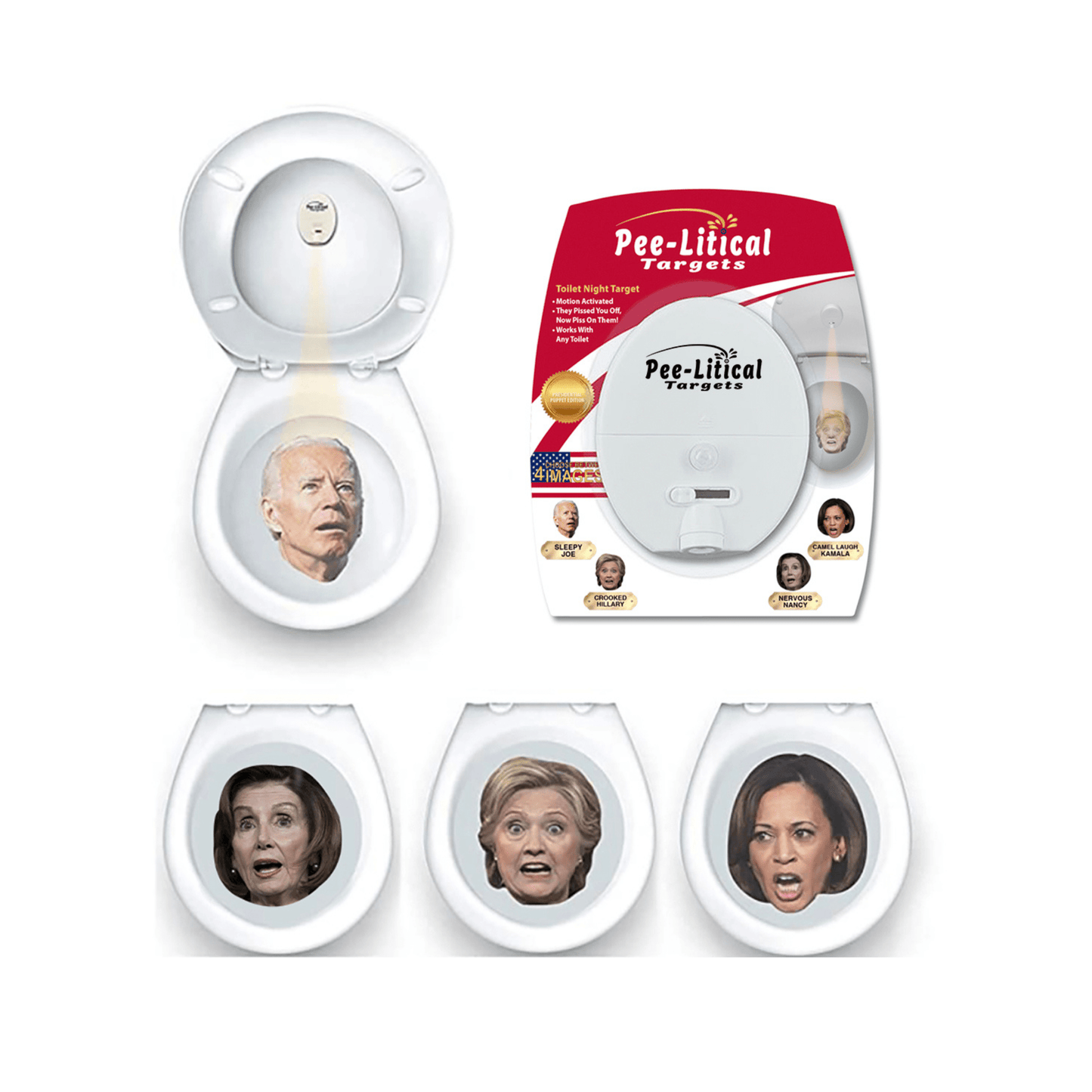 Pee-Litical Target Toilet Light Projector