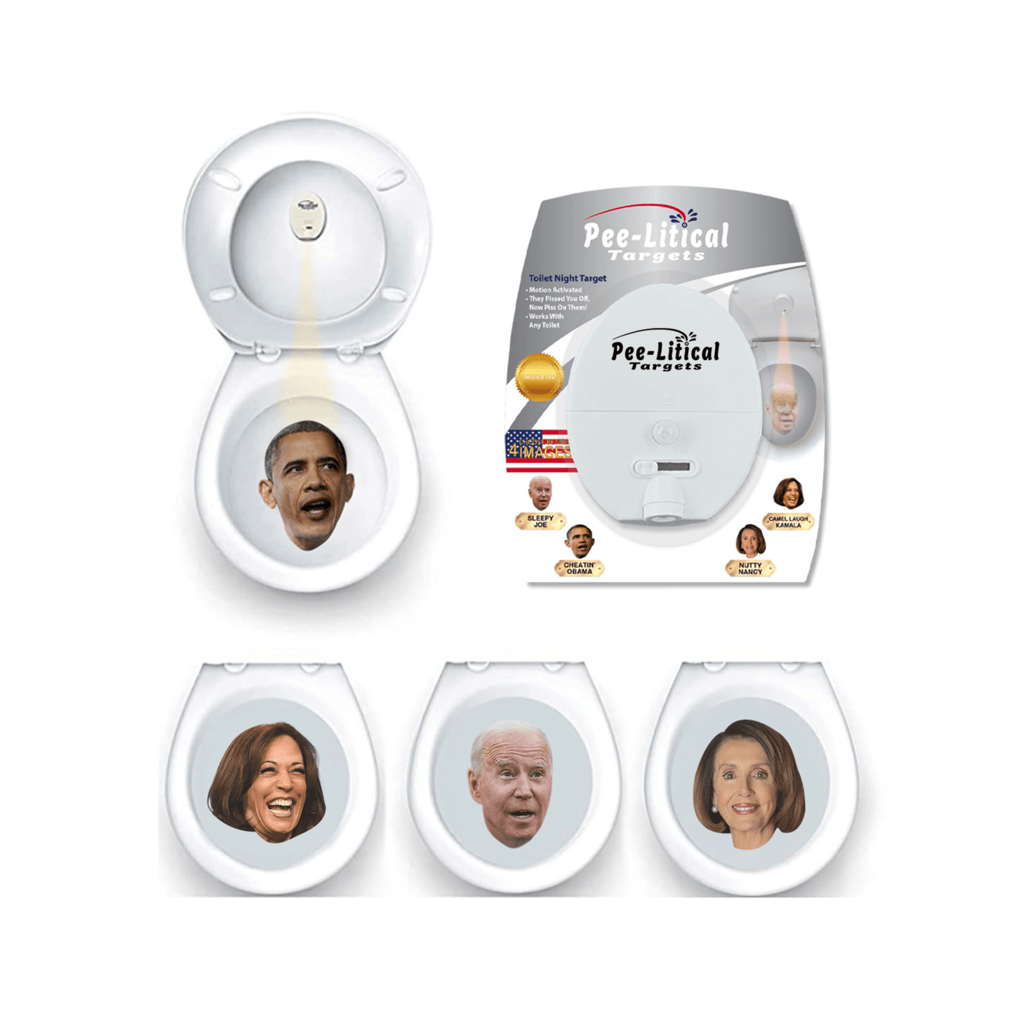 Pee-Litical Target Toilet Light Projector