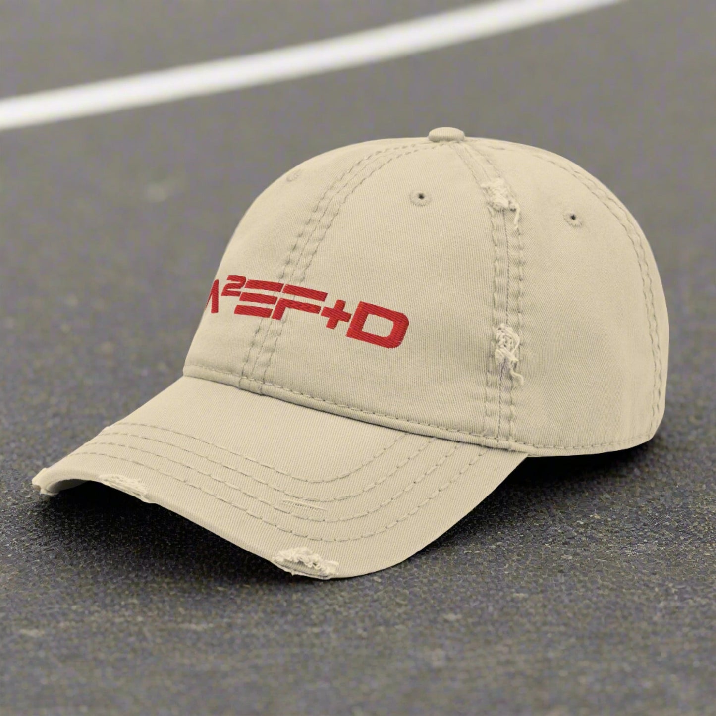 Against All Enemies Distressed Dad Hat (Moto)