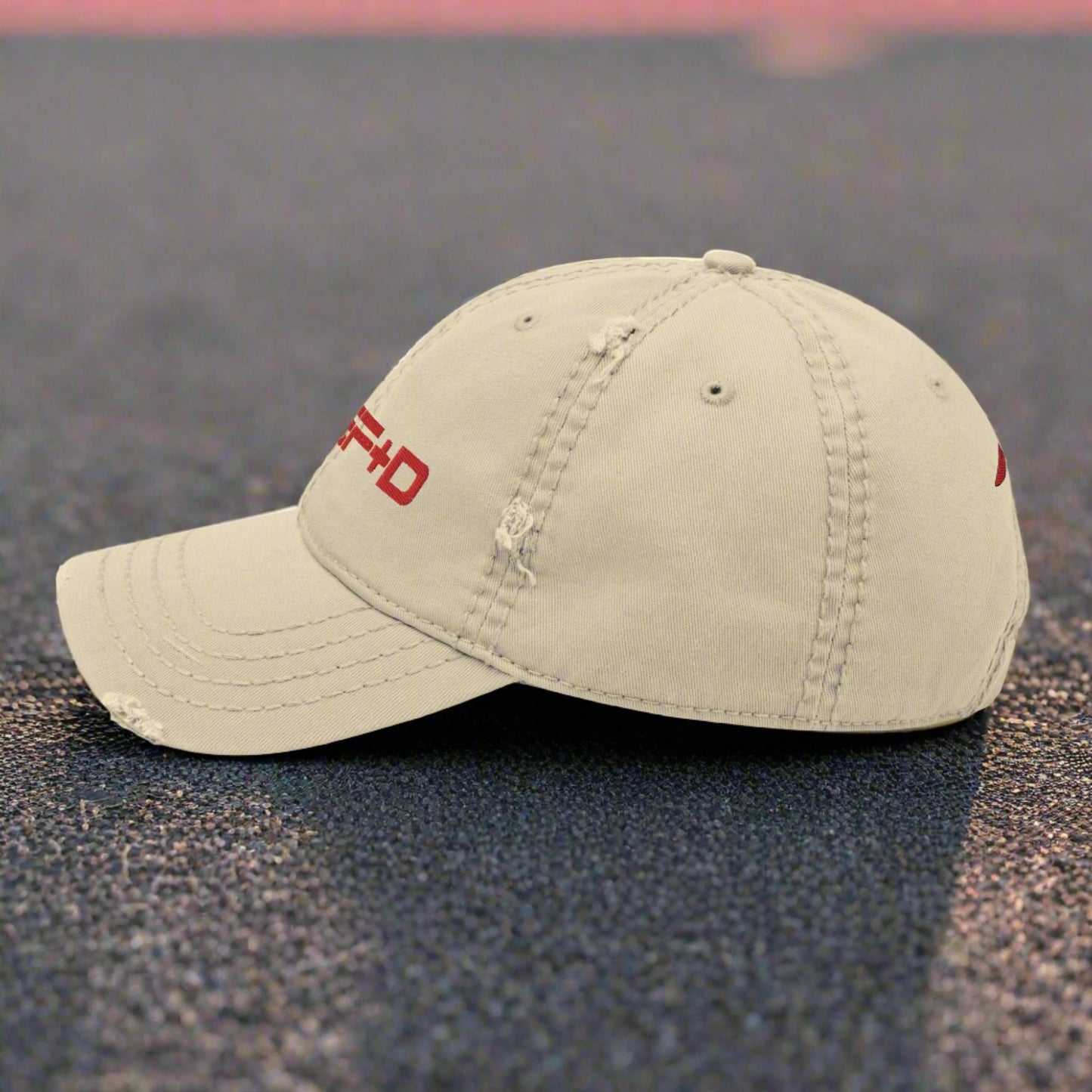 Against All Enemies Distressed Dad Hat (Moto)
