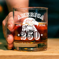 America 250 Years Glass | Happy 250th Birthday USA | Patriotic 4th Of July Glass | America 250th Anniversary | Independence Day Whiskey Glass Beer Glass 682552