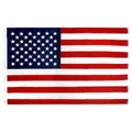 3*5ft Pure Nylon Embroidered American Flag 90x150cm Embroidered American Banner, Waterproof and UV-Resistant