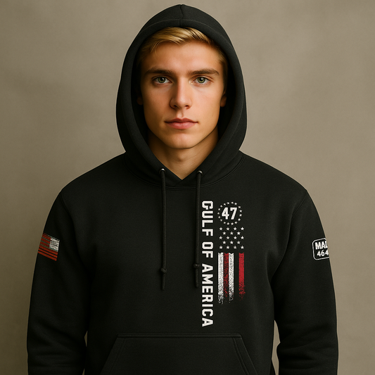 Gulf of AMERICA w/ flag Hoodie