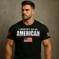 Identify as an American Black T-Shirt