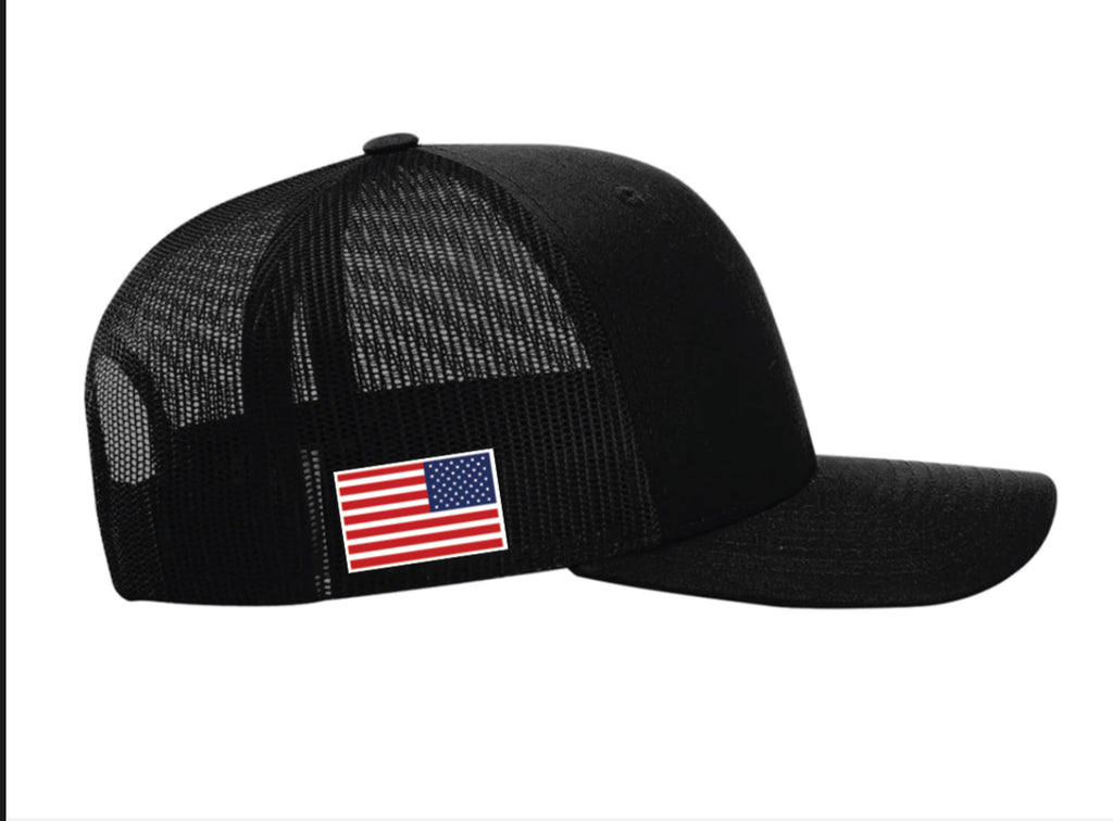 TRUCKER - D.O.GE. Black w/Red Hat