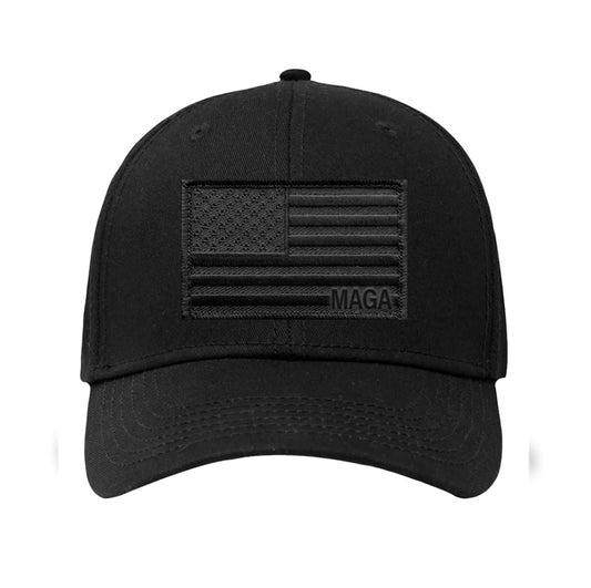 CLASSIC - AMERICAN Flag Blackout Hat