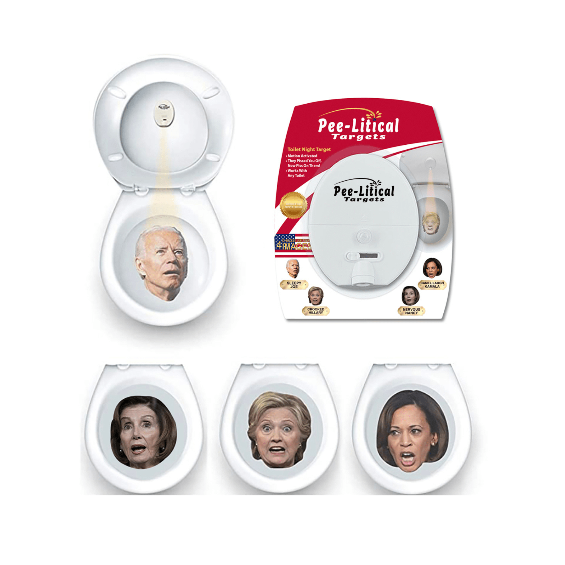 Pee-Litical Target Toilet Light Projector