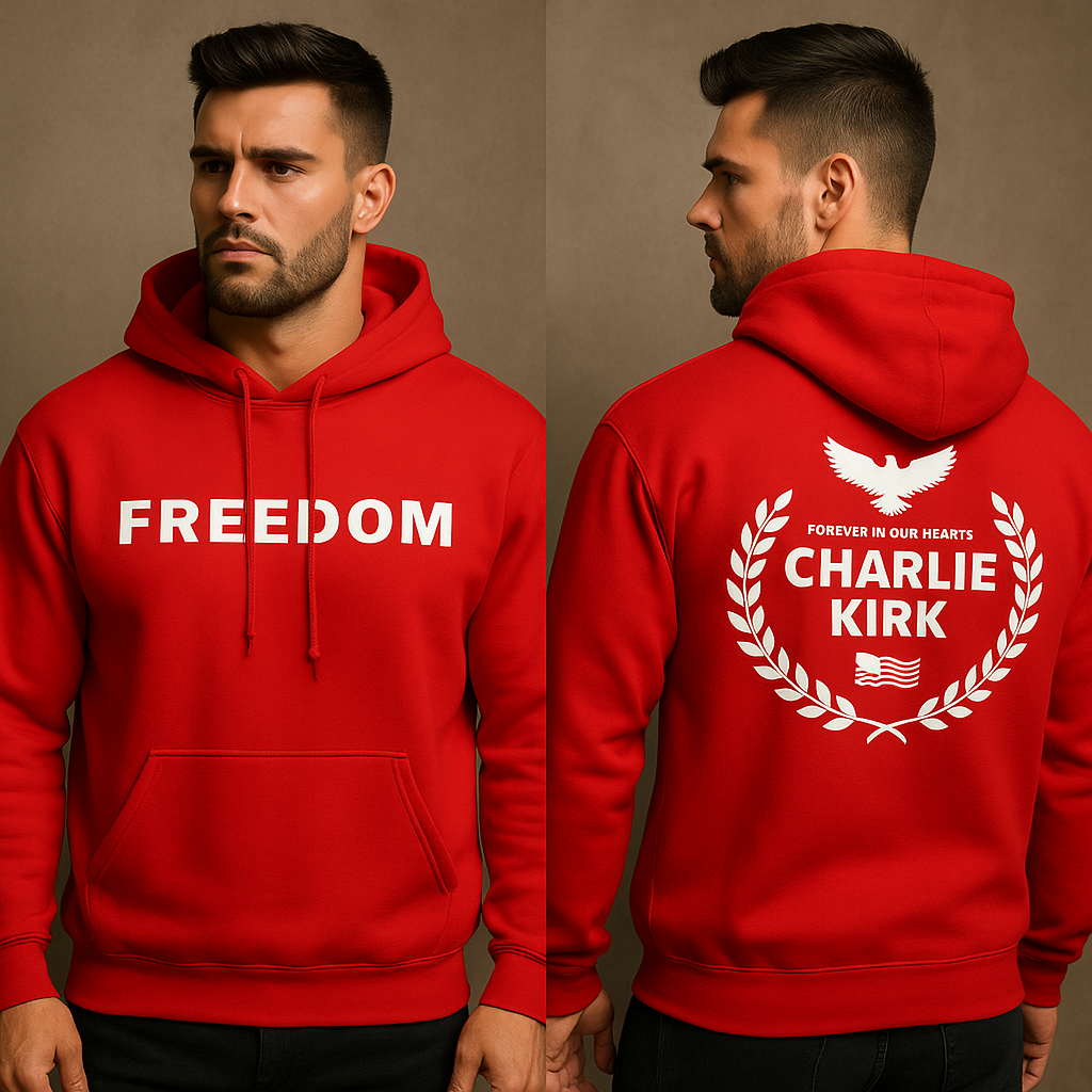 Charlie Kirk 2-Sided Freedom Hoodie