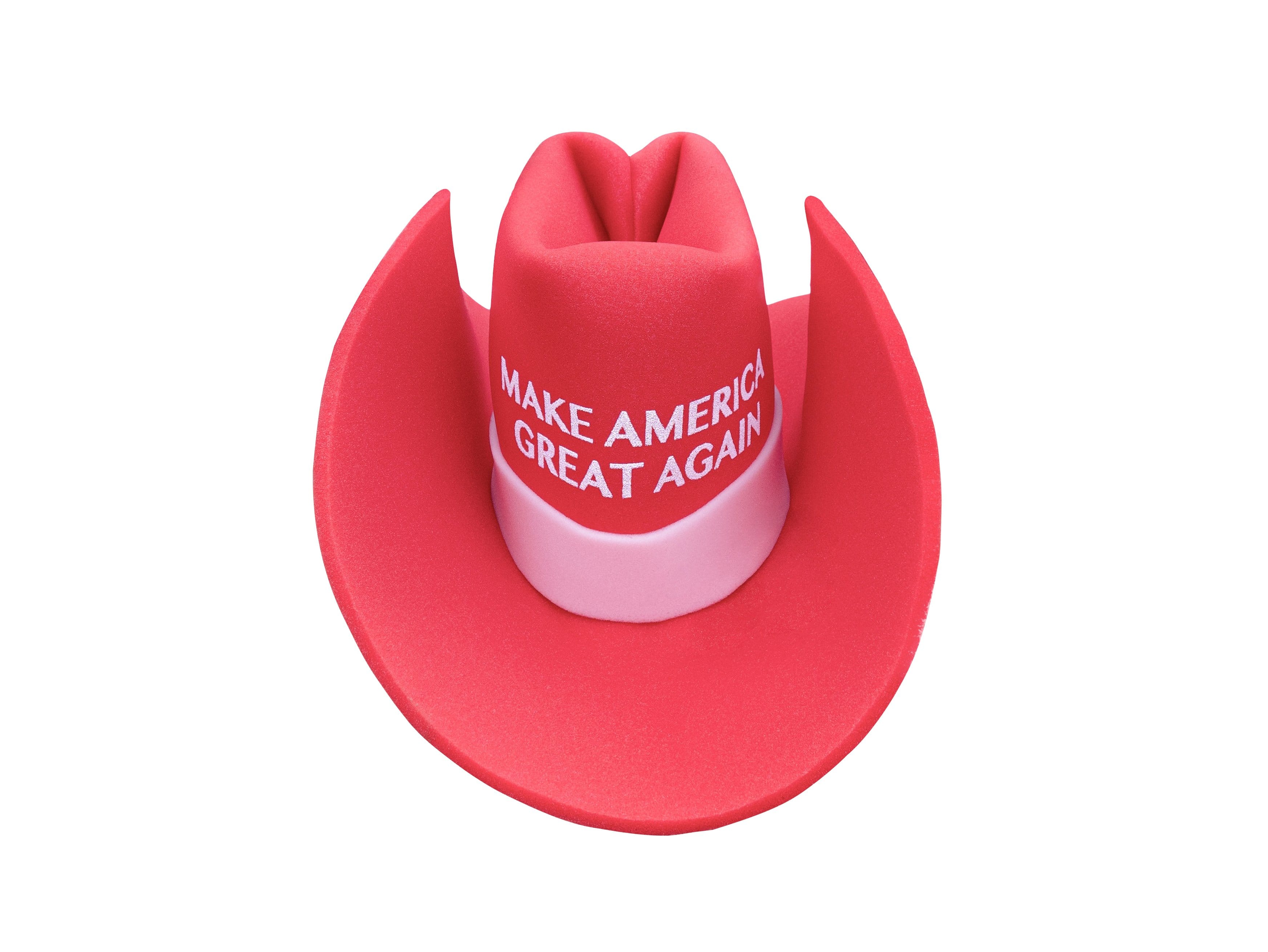 Giant Foam Cowboy "Make America Great Again" Hat